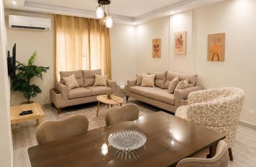 Al Rehab Apartment | Elegant 2-Bedroom Apartment Rehab City Villa view New Cairo