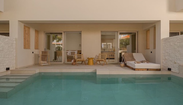 Luxury Accessible Suite with Private Pool by Kiva in Mitikas