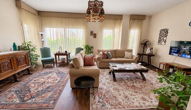 Charming 2-bedroom apartment in Sheikh Zayed- families & single travelers only in Sheikh Zayed