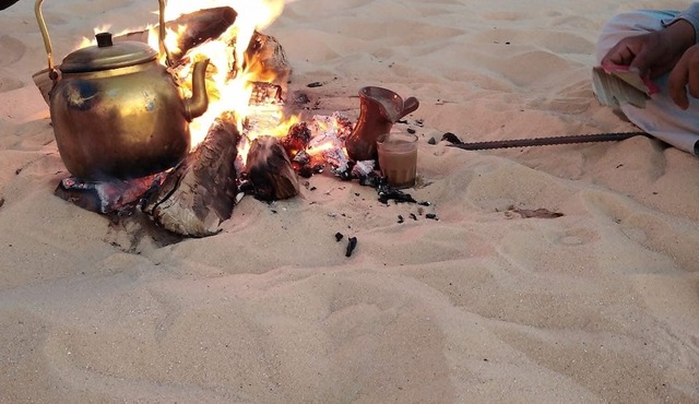 Enjoyable camping white desert in Bawiti