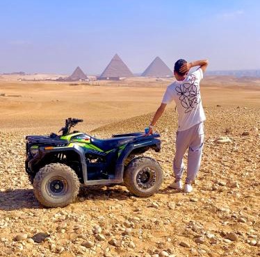 Panoramic Pyramids View in Cairo