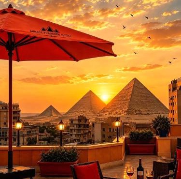 Mirage pyramids view inn in Cairo