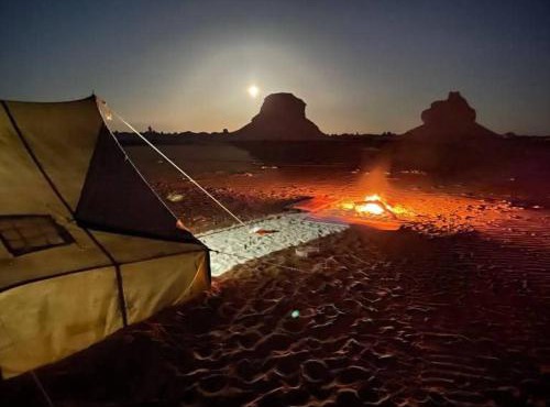 White desert Camp in Bawiti