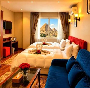 Mirage pyramids view inn in Cairo