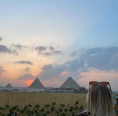 Maya pyramids view inn in Cairo