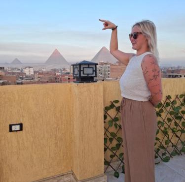 Maya pyramids view inn in Cairo