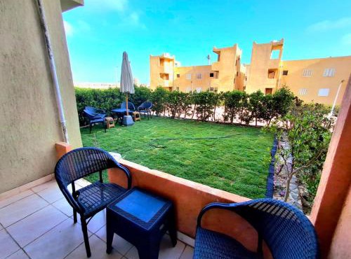 Doblex Beach Chalet with Private Garden in Reem ElFala Resort in El Alamein
